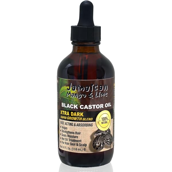 Jamaican Mango and Lime Black Castor Oil Xtra Dark 4 oz.