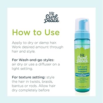Just For Me Curl Peace Foaming Mousse 8.5 Oz