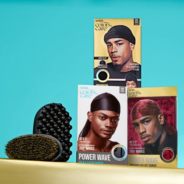 KISSCOLORSANDCARE Power Wave Satin Durag Gold