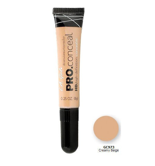 L.A. Girl Pro Conceal HD Concealer, Medium Beige, 0.25 oz