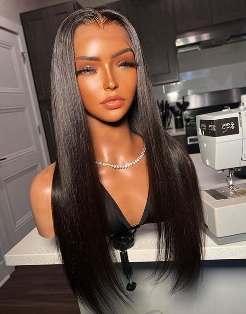 Long Black Lace Front Wig