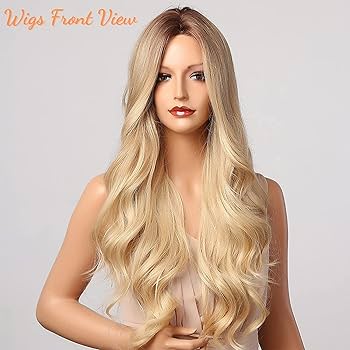 Long Wavy Blonde Wig