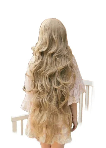 Long Wavy Blonde Wig