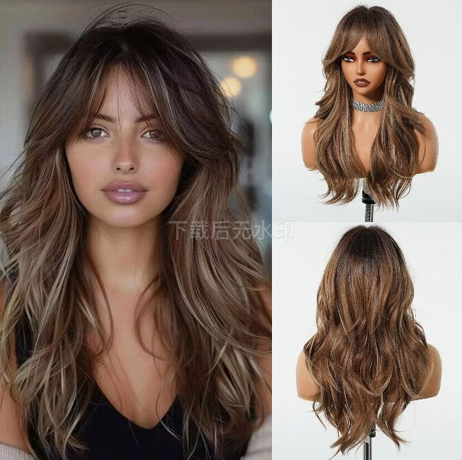 Long Wavy Brown Wig