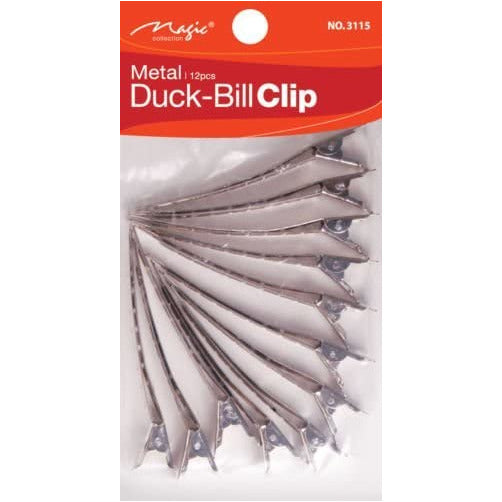 MAGIC COLLECTION - 12 Duck Bill Clips Count