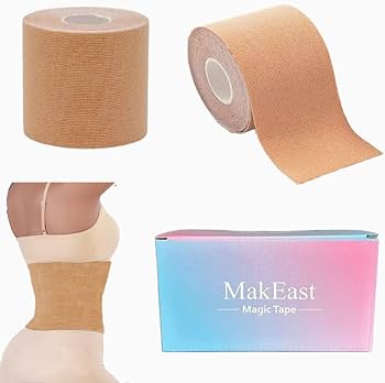 Magic Clean Products Tape Plus Adhesive Body Shaper Black