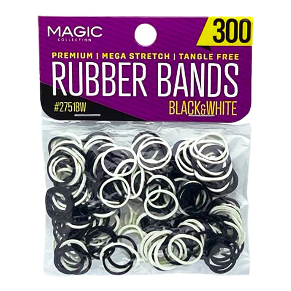 Magic Collection Black Rubber Bands