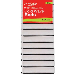 Magic Collection Cold Wave Rods 9/16" 12PCs Short White