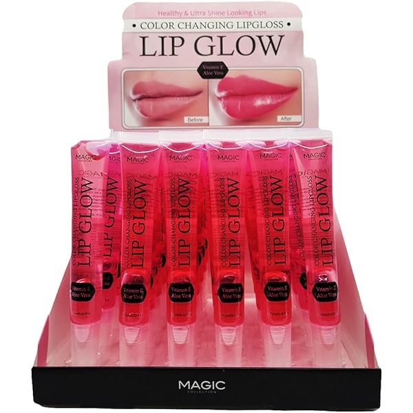 Magic Collection Glowy Lip Gloss LIP55, 1 Fl Oz, Pack of 4