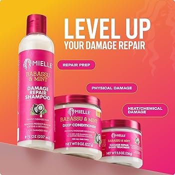 Mielle Organics Babassu Oil & Mint Shampoo, 8 OZ Repair