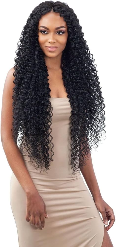 MilkyWay Organique Mastermix Water Curl 24 Weave 1B Off Black