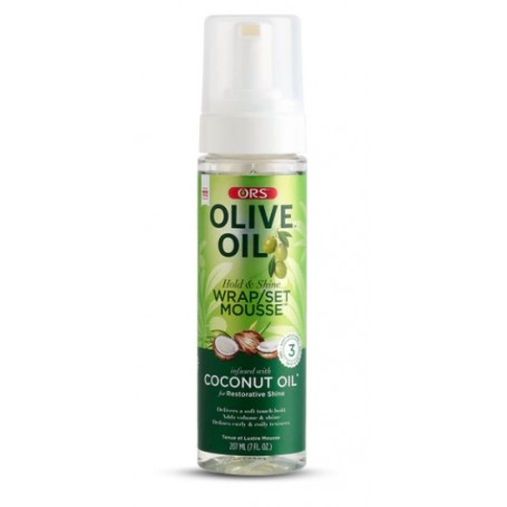 Organic Root Stimulator Olive Oil Mousse, Hold & Shine, 7 oz