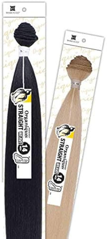 Organique Mastermix Straight 24" Synthetic Bundle Weave 1B Off Black