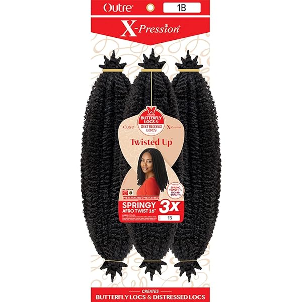 Outre 3X Springy Afro Twist Synthetic Braid 16"