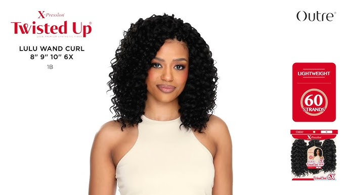 Outre Lulu Wand Curl Hair Extensions
8,9,10" #1B
