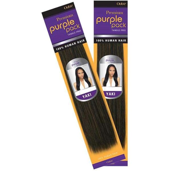 Outre Purple Pack Yaki 12" 100% Human Hair Weave