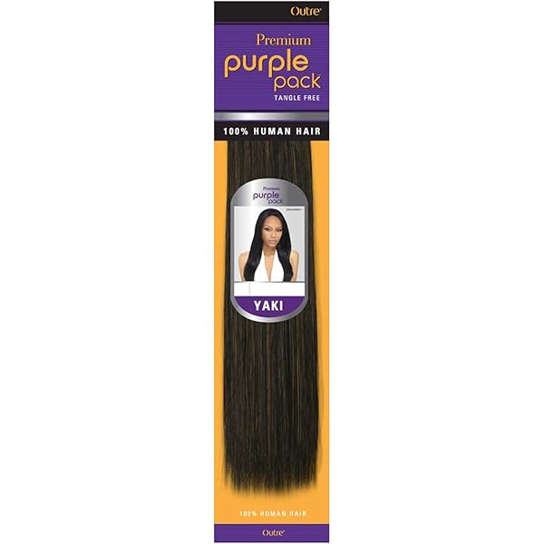 Outre Purple Pack Yaki 12" 100% Human Hair Weave