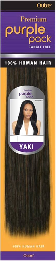 Outre Purple Pack Yaki 12" 100% Human Hair Weave