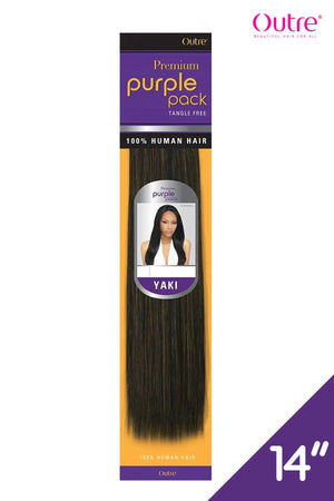 Outre Purple Pack Yaki 14" 100% Human Hair Weave