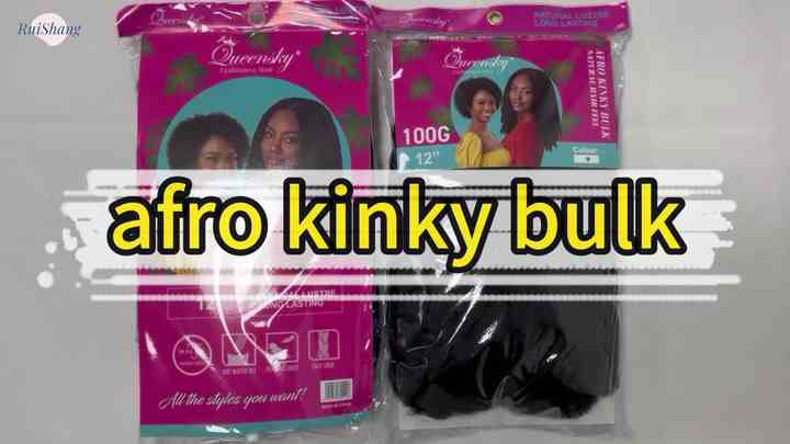 Queensky Afro Kinky Bulk Hair