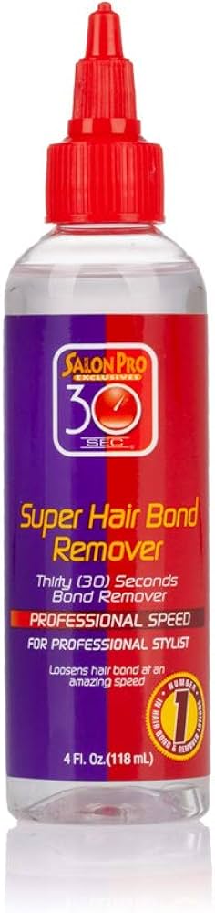 Salon Pro Super Hair Bond Remover 30 Sec 4 Oz