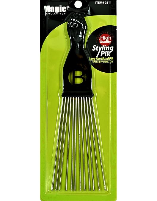 Selcessories Extra Large Afro Hair Pick Metal Fist Pik