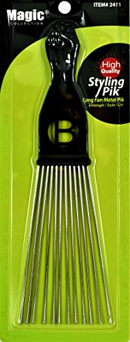 Selcessories Extra Large Afro Hair Pick Metal Fist Pik