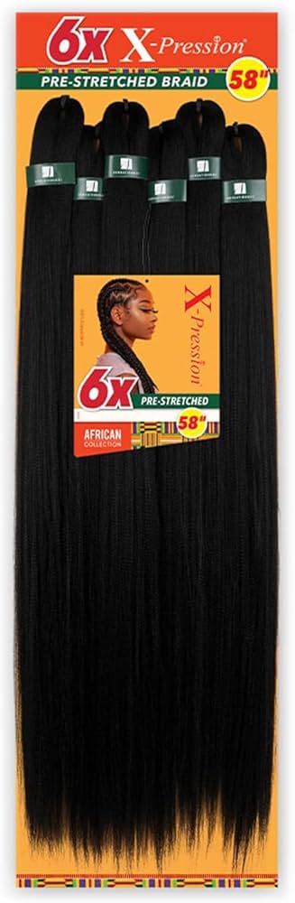 Sensationnel Braids African Collection 6X X-Pression Pre-Stretched Braid 58" (1-PACK  2)
#2