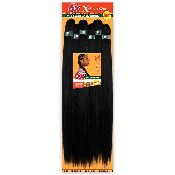 Sensationnel Braids African Collection 6X X-Pression Pre-Stretched Braid 58" (1-PACK  2)
#2