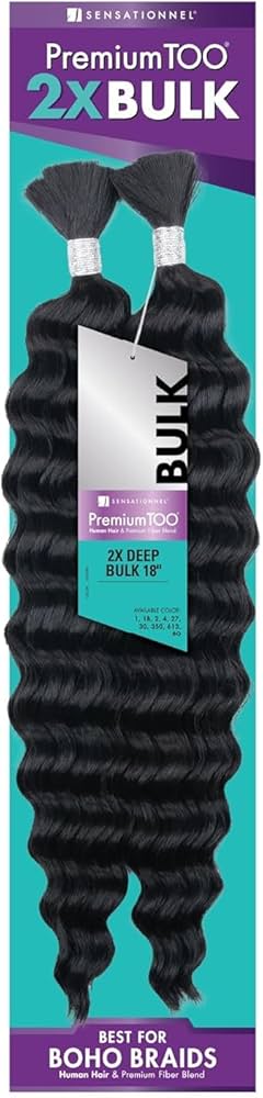 Sensationnel PremToo 2x Deep Bulk 18-Inch Human Hair Blend