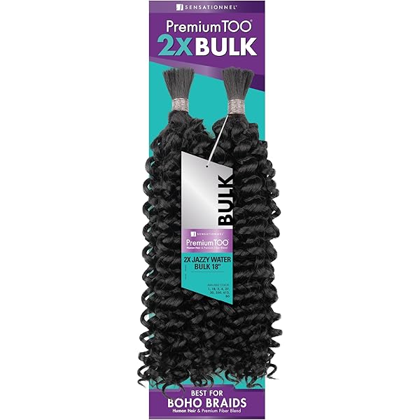 Sensationnel PremToo 2x Deep Bulk 18-Inch Human Hair Blend