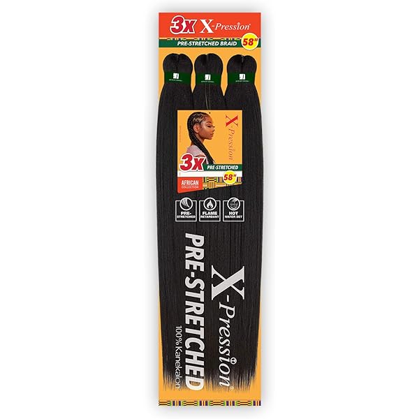 Sensationnel X-Pression Pre-Stretched Braid 58 in 1-PACK