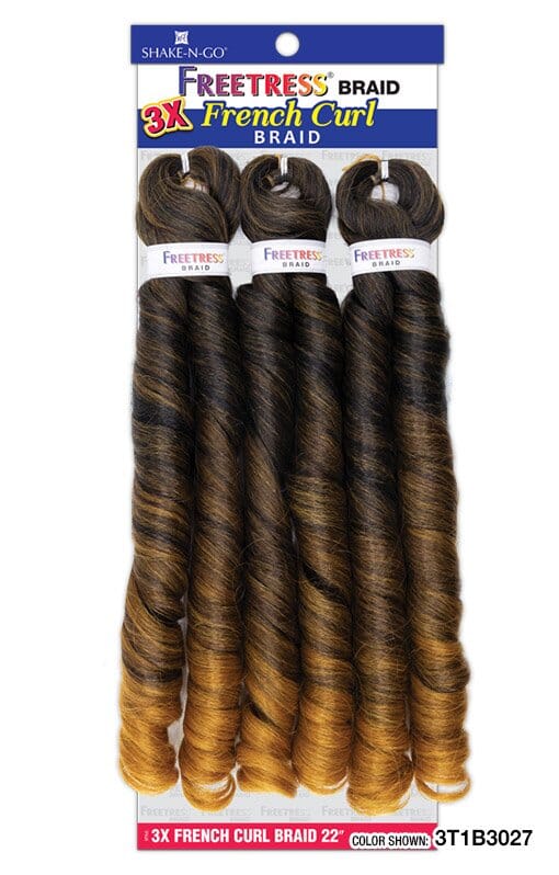 Shake-N-Go Freetress Braid 3X French Curl 22 - Color 530