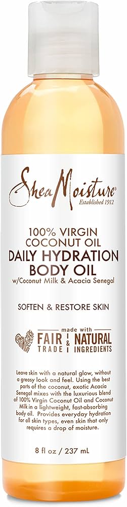 SheaMoisture Coconut Oil Daily Hydration Body Oil, 8 OZ