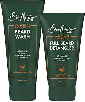 SheaMoisture Men Beard Wash 6 Oz Maracuja Oil & Shea Butter