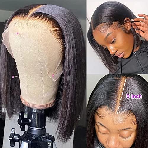 Short Black Lace Front Wig