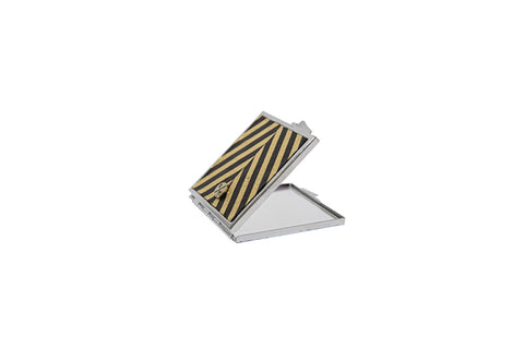 Square Black Compact Mirror