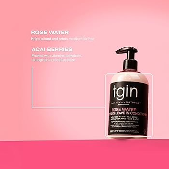 Tgin Rose Water Leave-In Conditioner, 13 OZ