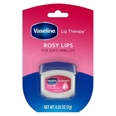 Vaseline Rosy Lip Therapy Balm Mini, 0.25 oz