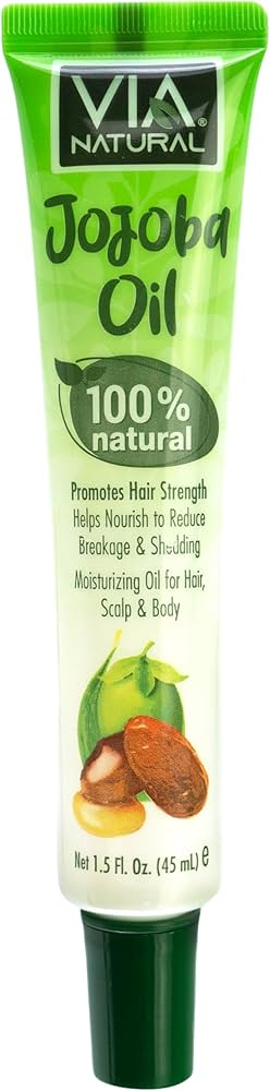 Via Natural Jojoba Oil, 100% Natural, 1.5 Fl Oz