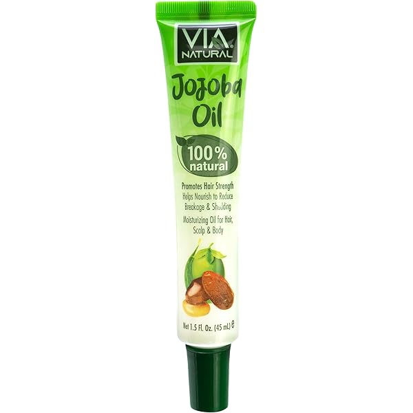 Via Natural Jojoba Oil, 100% Natural, 1.5 Fl Oz