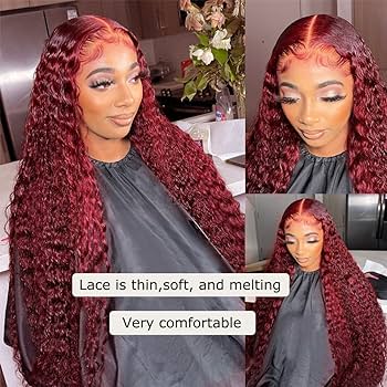 Wavy Burgundy Lace Front Wig