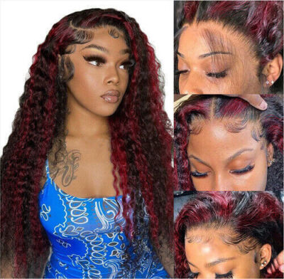 Wavy Burgundy Lace Front Wig