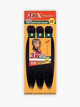 X-Pression Kids Pre-Stretched Braids #4