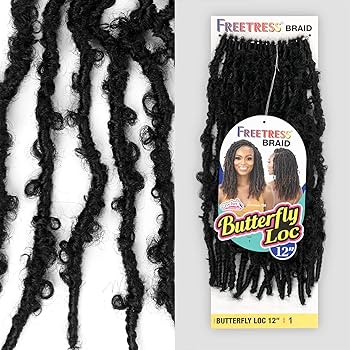 Fisher-Price FreeTress Butterfly Loc Crochet Braids 12 1B