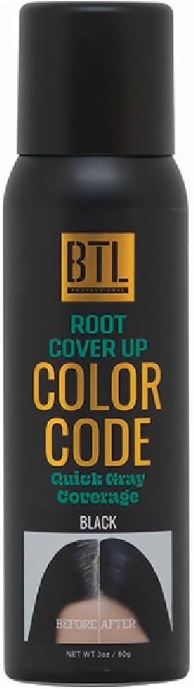 BTL Color Code Temporary Hair Color Spray Brown 3 Oz