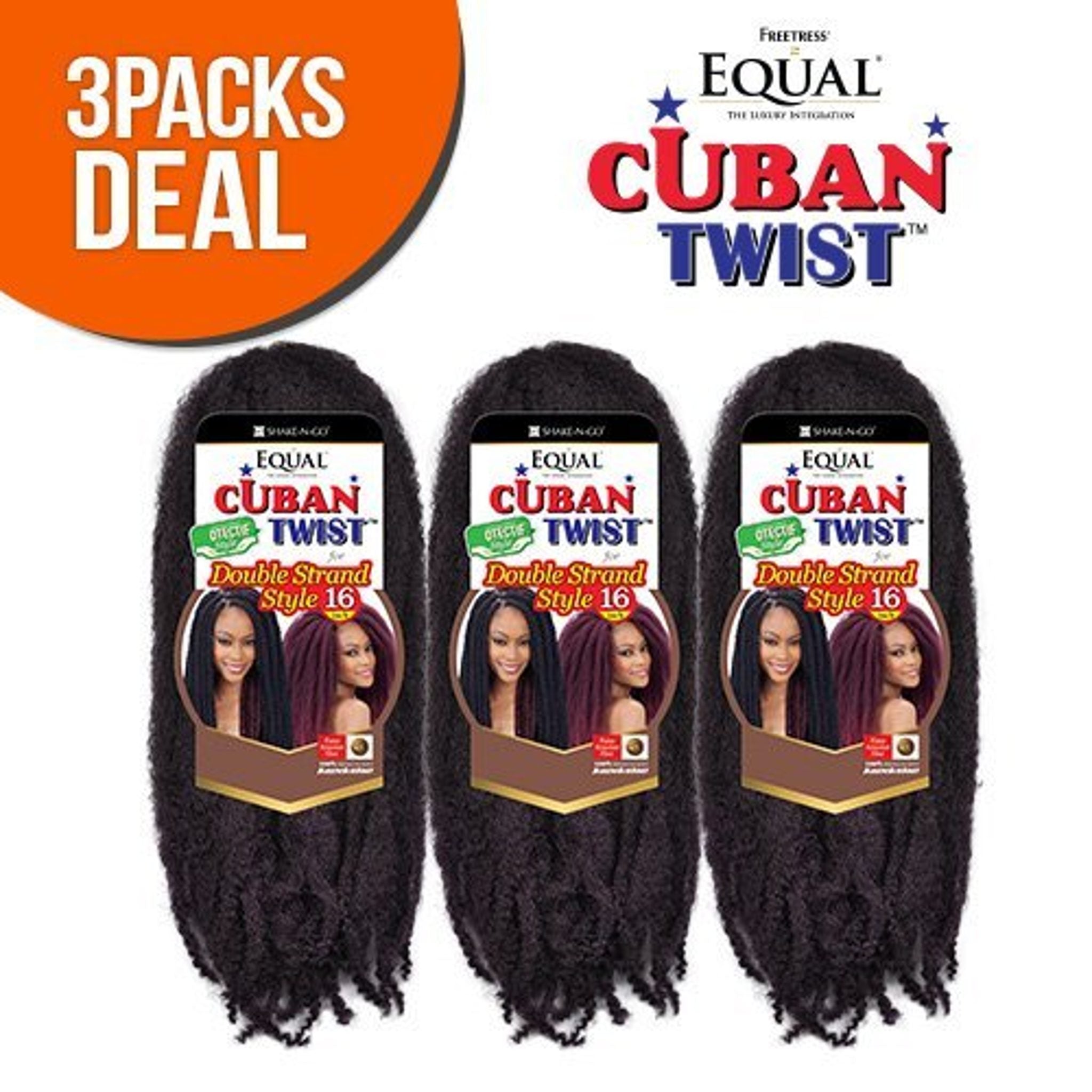 FREETRESS Cuban Twist 16" Double Strand Braiding Hair