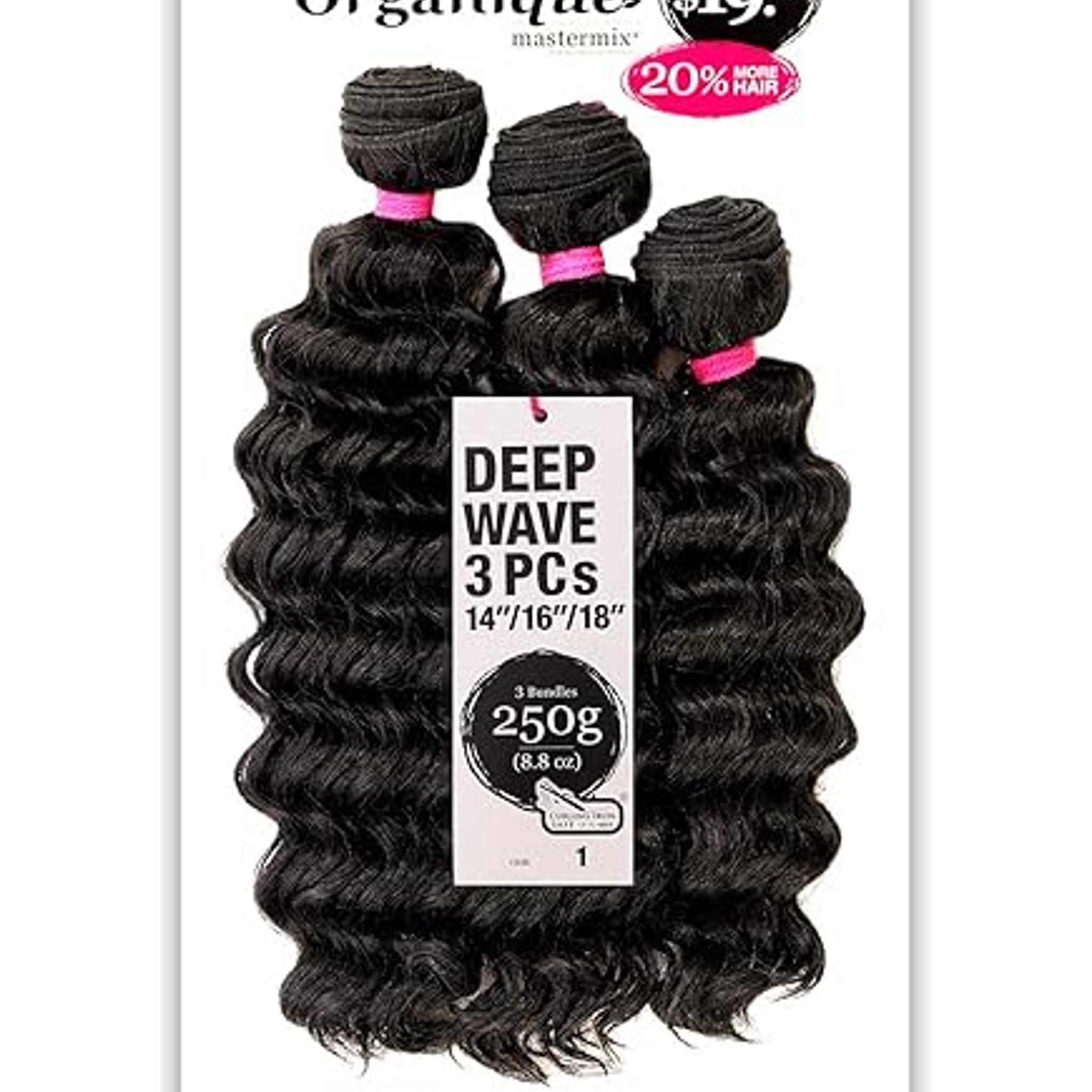 Shake-N-Go Organique Water Wave 3pcs 18 20 22