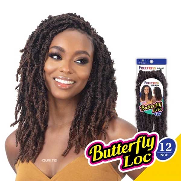 Shake-N-Go Freetress Butterfly Loc 12:color 4