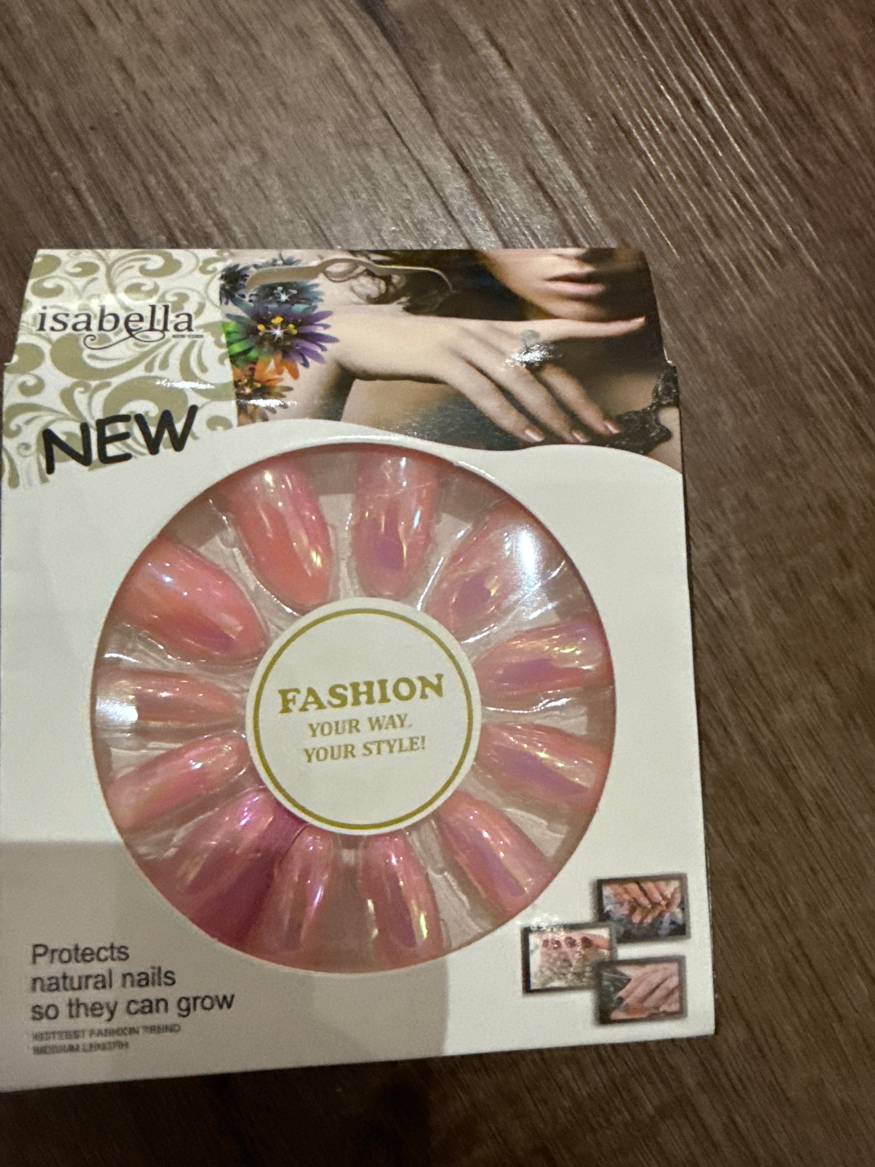 Isabella Pink Press-On Nails